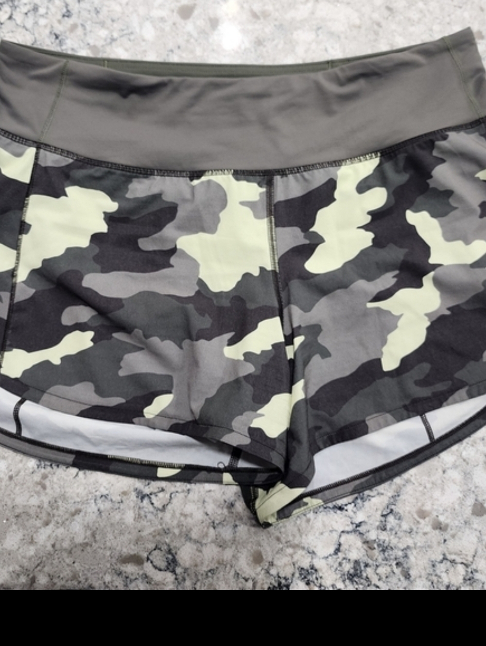 Lululemon Ladies Camo Athletic Shorts